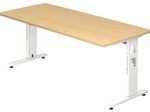 HAMMERBACHER höhenverstellbarer Schreibtisch VOS19/3/W ahorn