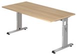 HAMMERBACHER höhenverstellbarer Schreibtisch VOS16/E/S eiche