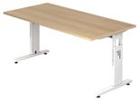 HAMMERBACHER höhenverstellbarer Schreibtisch VOS16/E/W eiche