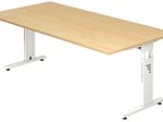 HAMMERBACHER höhenverstellbarer Schreibtisch VOS2E/3/W ahorn