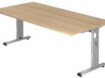 HAMMERBACHER höhenverstellbarer Schreibtisch VOS2E/E/S eiche