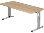HAMMERBACHER höhenverstellbarer Schreibtisch VOS19/E/S eiche
