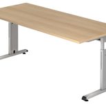 HAMMERBACHER höhenverstellbarer Schreibtisch VOS19/E/S eiche