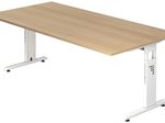 HAMMERBACHER höhenverstellbarer Schreibtisch VOS2E/E/W eiche