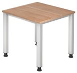 HAMMERBACHER höhenverstellbarer Schreibtisch VQS08/N/S nussbaum