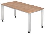 HAMMERBACHER höhenverstellbarer Schreibtisch VQS16/N/S nussbaum