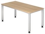HAMMERBACHER höhenverstellbarer Schreibtisch VQS16/E/S eiche