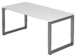 HAMMERBACHER höhenverstellbarer Schreibtisch VRS16/W/G weiß