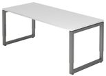 HAMMERBACHER höhenverstellbarer Schreibtisch VRS19/W/G weiß