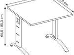 HAMMERBACHER höhenverstellbarer Schreibtisch VFS08/3/S ahorn
