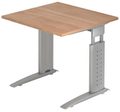 HAMMERBACHER höhenverstellbarer Schreibtisch VUS08/N/S nussbaum