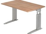 HAMMERBACHER höhenverstellbarer Schreibtisch VUS12/N/S nussbaum