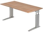 HAMMERBACHER höhenverstellbarer Schreibtisch VUS16/N/S nussbaum