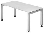 HAMMERBACHER höhenverstellbarer Schreibtisch VJS16/W/S weiß