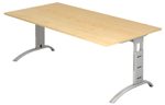 HAMMERBACHER höhenverstellbarer Schreibtisch VFS2E/3/S ahorn