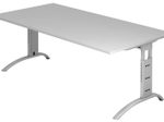 HAMMERBACHER höhenverstellbarer Schreibtisch VFS2E/5/S lichtgrau