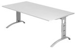 HAMMERBACHER höhenverstellbarer Schreibtisch VFS2E/W/S weiß