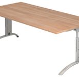 HAMMERBACHER höhenverstellbarer Schreibtisch VFS2E/N/S nussbaum