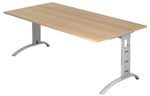 HAMMERBACHER höhenverstellbarer Schreibtisch VFS2E/E/S eiche