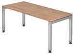 HAMMERBACHER höhenverstellbarer Schreibtisch VJS19/N/S nussbaum