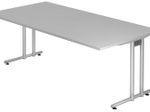 HAMMERBACHER Schreibtisch VNS2E/5/S lichtgrau