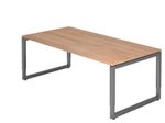HAMMERBACHER höhenverstellbarer Schreibtisch VRS2E/N/G nussbaum