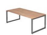 HAMMERBACHER höhenverstellbarer Schreibtisch VRS2E/N/G nussbaum