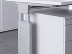 HAMMERBACHER höhenverstellbarer Schreibtisch VUS08/W/W weiß