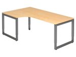 HAMMERBACHER VRS82/3/G höhenverstellbarer Schreibtisch 65 - 85 cm ahorn / anthrazit