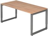 HAMMERBACHER höhenverstellbarer Schreibtisch VRS16/N/G nussbaum