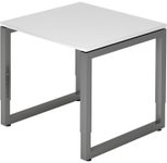 HAMMERBACHER höhenverstellbarer Schreibtisch VRS08/W/G weiß