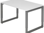HAMMERBACHER höhenverstellbarer Schreibtisch VRS12/W/G weiß
