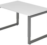 HAMMERBACHER höhenverstellbarer Schreibtisch VRS12/W/G weiß