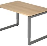HAMMERBACHER höhenverstellbarer Schreibtisch VRS12/E/G eiche