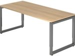 HAMMERBACHER höhenverstellbarer Schreibtisch VRS19/E/G eiche