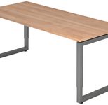HAMMERBACHER höhenverstellbarer Schreibtisch VRS19/N/G nussbaum