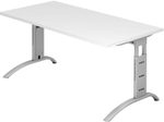 HAMMERBACHER höhenverstellbarer Schreibtisch VFS16/W/S weiß