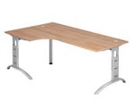 HAMMERBACHER Schreibtisch VFS82/N/S nussbaum