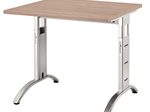 HAMMERBACHER höhenverstellbarer Schreibtisch VFS08/N/S nussbaum