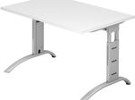 HAMMERBACHER höhenverstellbarer Schreibtisch VFS12/W/S weiß