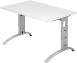 HAMMERBACHER höhenverstellbarer Schreibtisch VFS12/W/S weiß