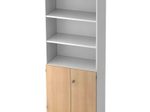 HAMMERBACHER Regalschrank V6770, V6770/W/E/SG weiß, eiche