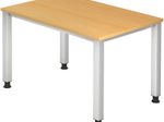 HAMMERBACHER höhenverstellbarer Schreibtisch VQS12/6/S buche