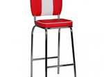WOHNLING American Diner Barstuhl WL1.718 rot