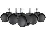 AMSTYLE 5er-Set Teppichbodenrollen SPM1.914 Schwarz