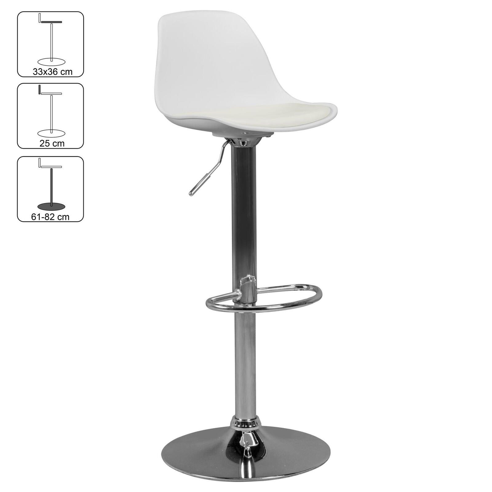 AMSTYLE Barhocker SPM2.002 weiß