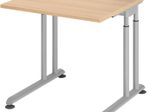 HAMMERBACHER höhenverstellbarer Schreibtisch VZS08/E/S eiche
