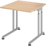 HAMMERBACHER höhenverstellbarer Schreibtisch VZS08/E/S eiche
