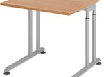 HAMMERBACHER höhenverstellbarer Schreibtisch VZS08/N/S nussbaum