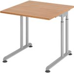 HAMMERBACHER höhenverstellbarer Schreibtisch VZS08/N/S nussbaum